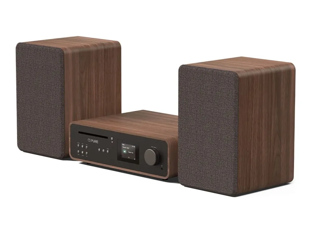 PURE Classic Stereo - Black/Walnut