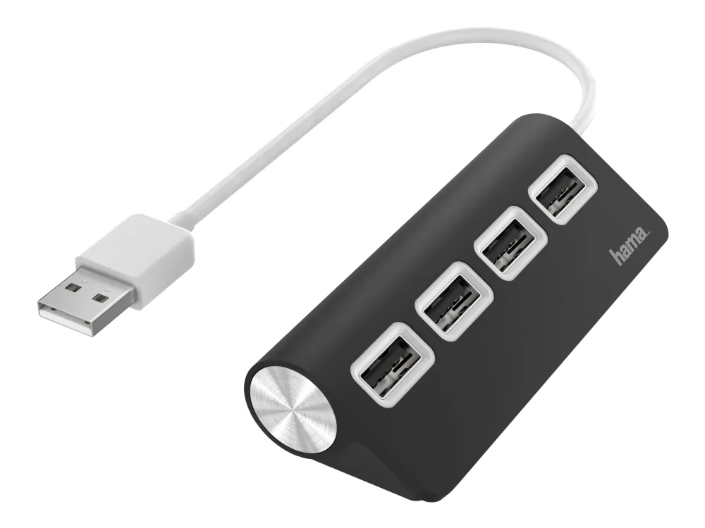 Hama hub - 4 ports USB-hub - 4 porter - Hvit