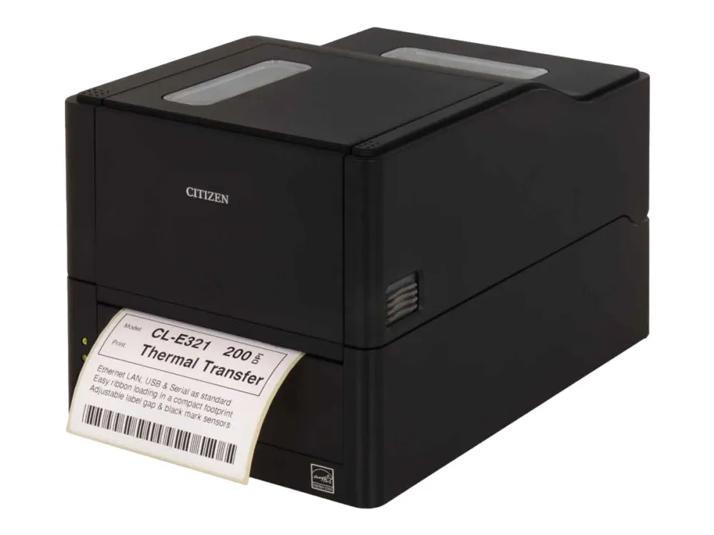Citizen Systems CL-E321 Label Printer Black (LAN/ USB/ Serial)