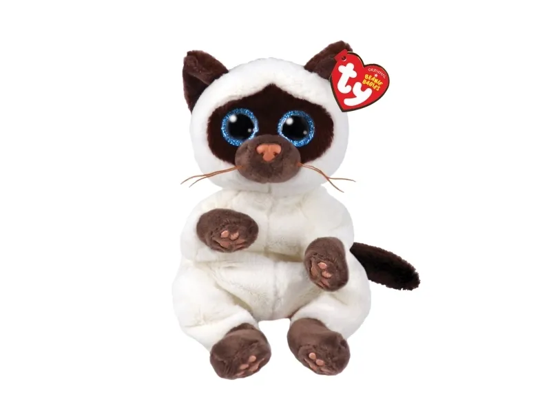 Ty Beanie Babies Bellies Miso Siames Cat 15cm