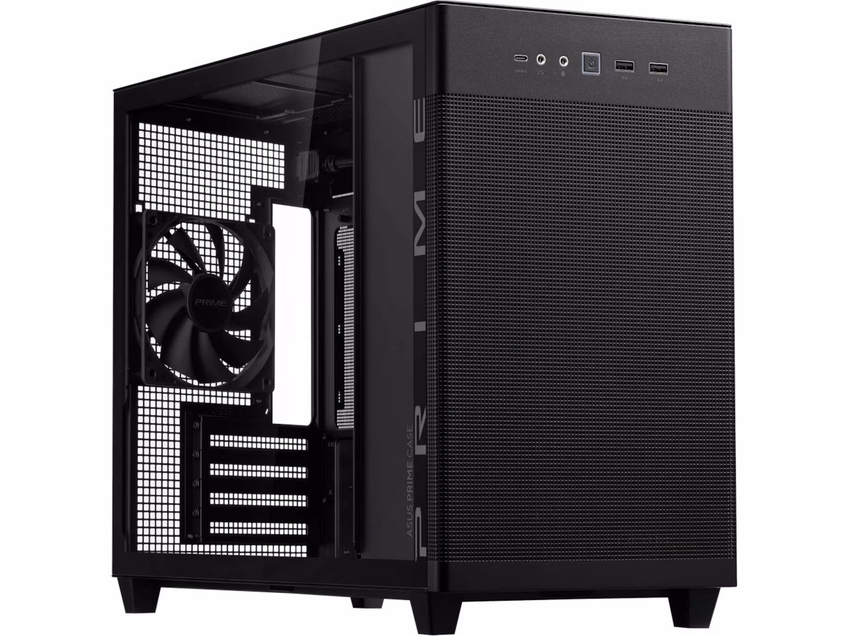 ASUS Prime AP201 Tempered Glass Mini Tower (sort)