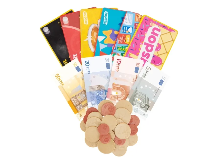 Casdon Play Money & Cards - â¬