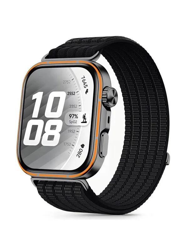 Tech-Protect  Nylon Strap an Huawei Watch Fit 3 / 4 / 4 Pro / 5 / 5 Pro - Black