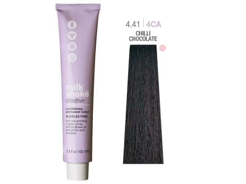Creative SLS/SLES-Free Permanent Hair Dye 4.414CA Chili Chocolate 100 ml