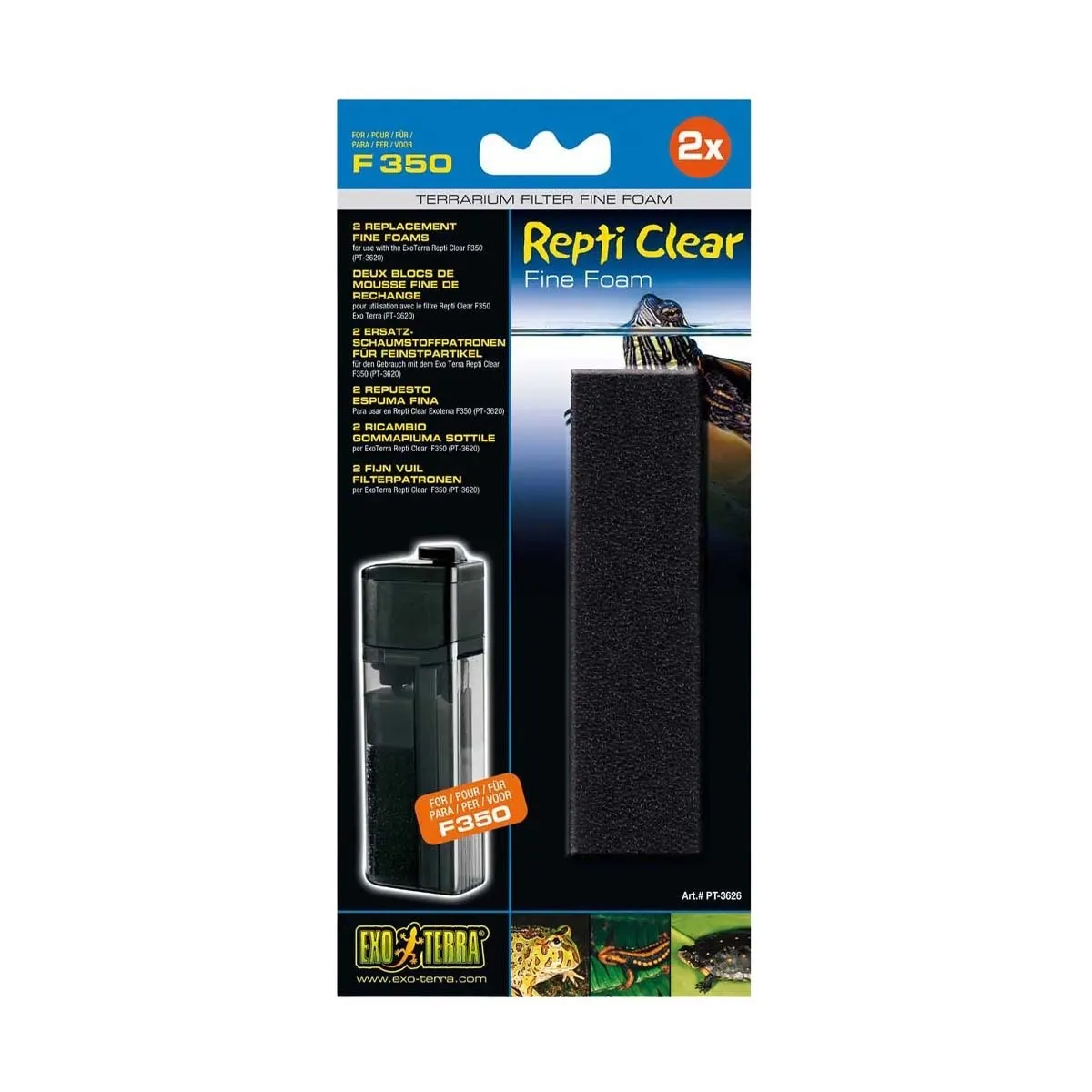 Filtermateriale til Repti Clear 350