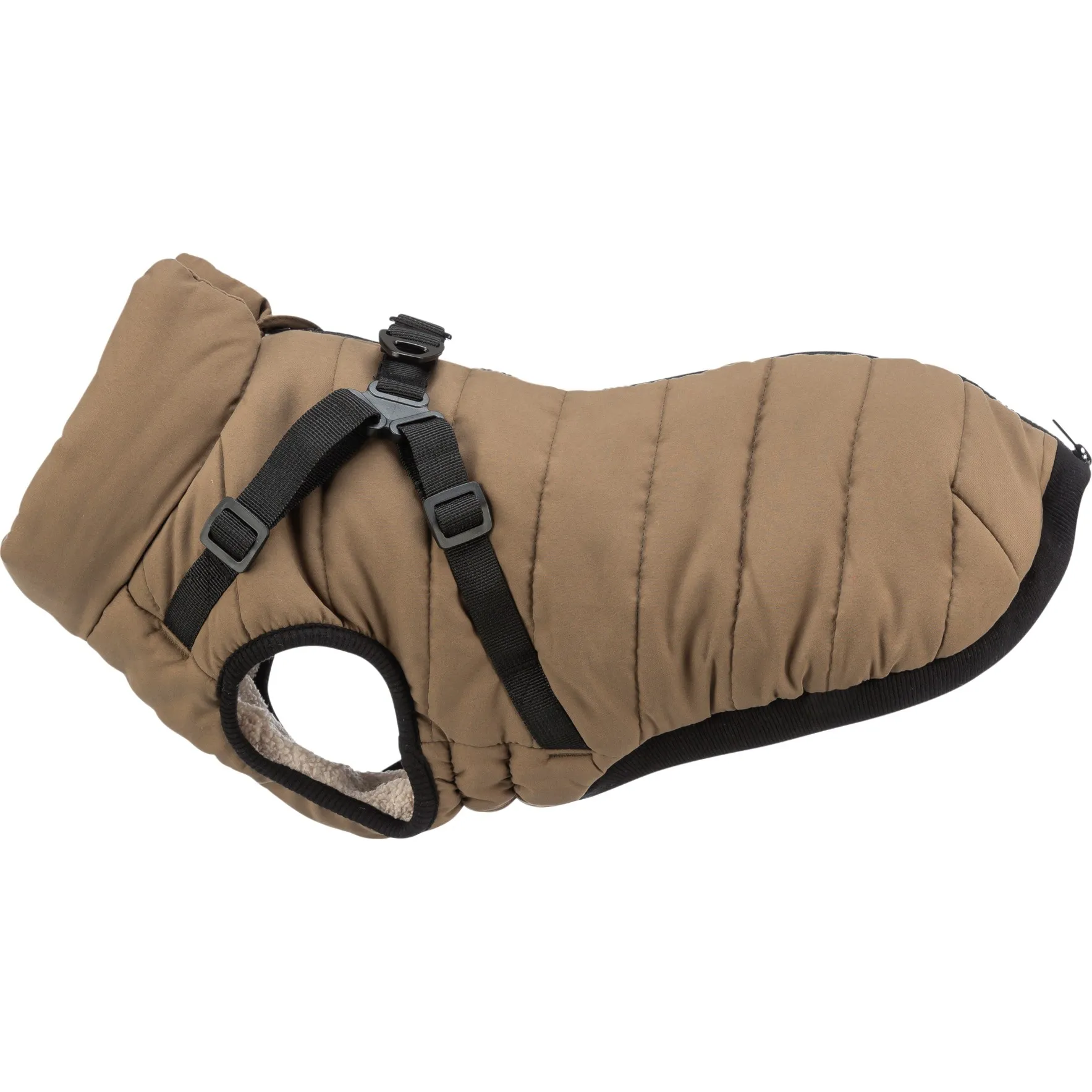 Trixie Pirou vinterjakke med hundesele - s 40cm - Sand