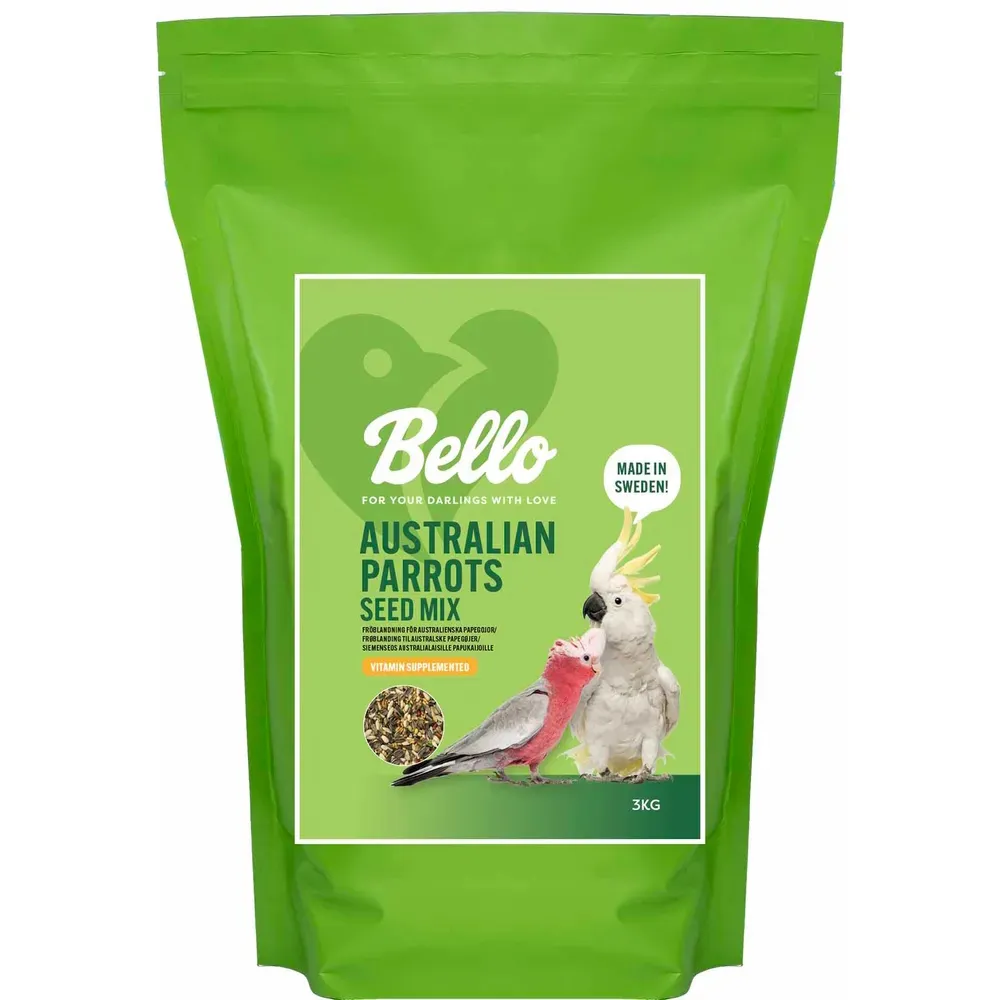 Bello Australsk Papagøye Frøblanding - 3kg