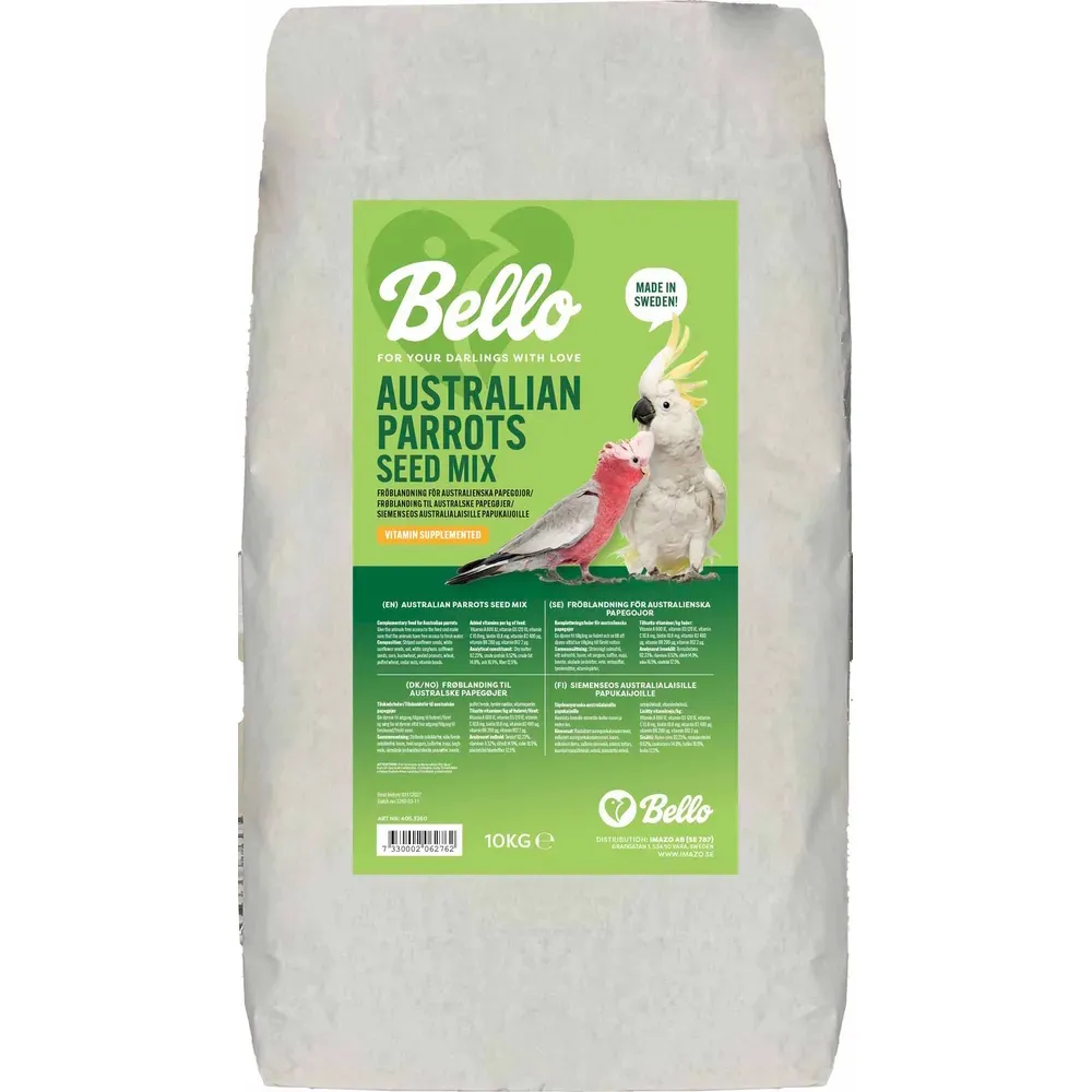 Bello Australsk Papagøye Frøblanding - 10kg