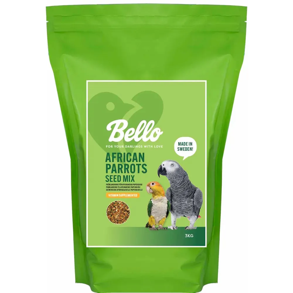 Bello Afrikansk Papegøye Frøblanding - 3kg