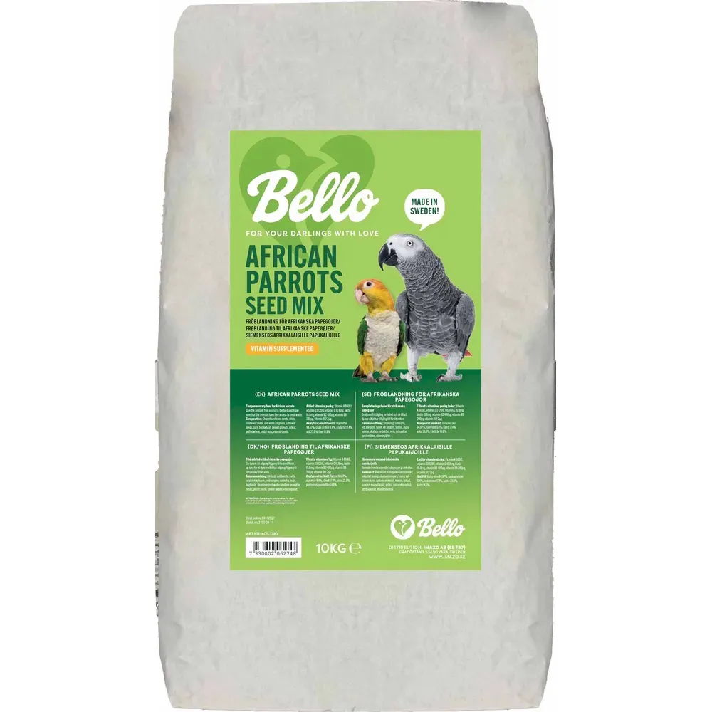 Bello Afrikansk Papegøye Frøblanding - 10 kg