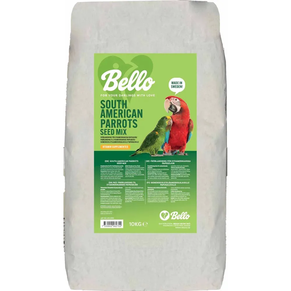 Bello SørAmerikansk Papagøye Frøblanding - 10 kg