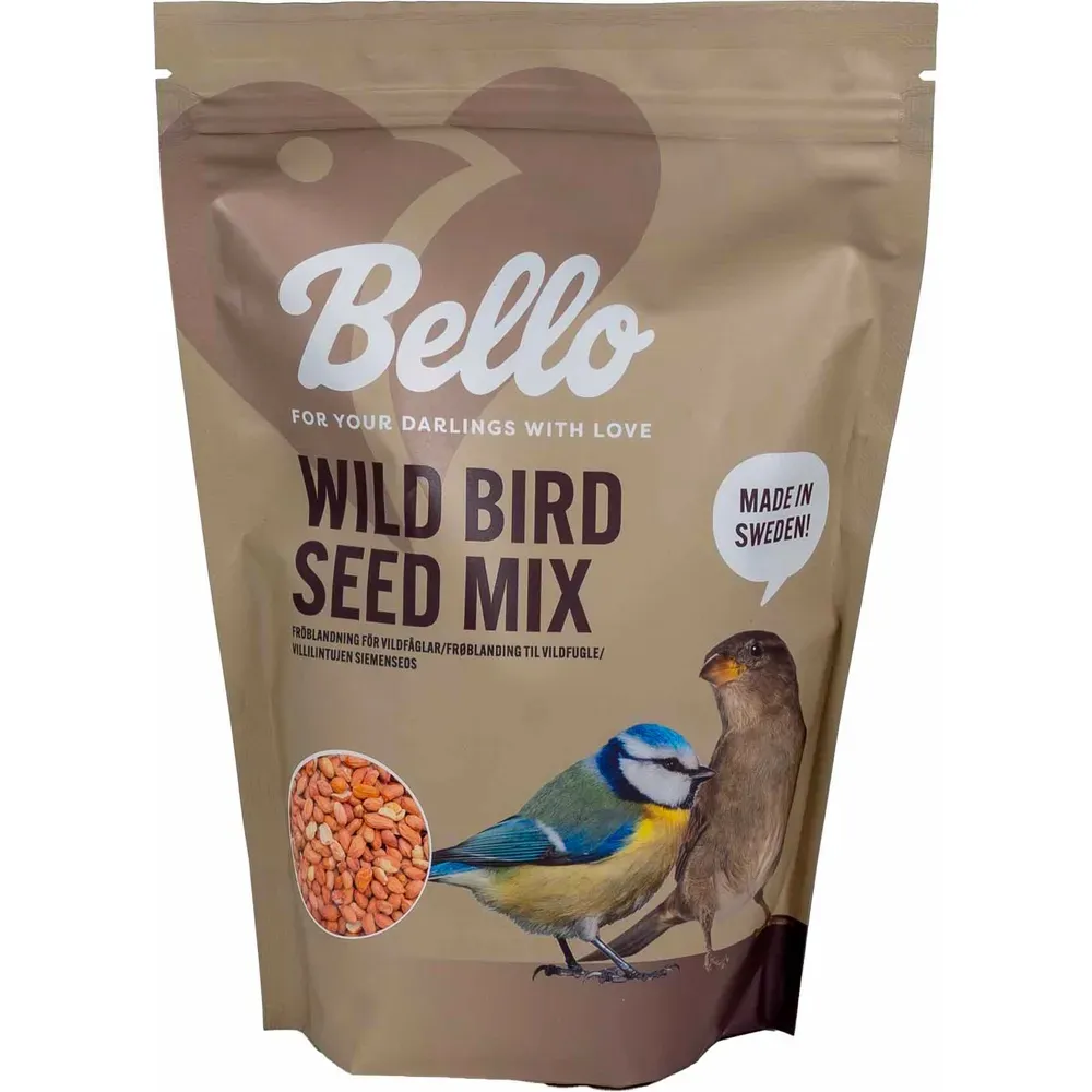 Bello villfugl Peanøtter uten skall - 800 gram