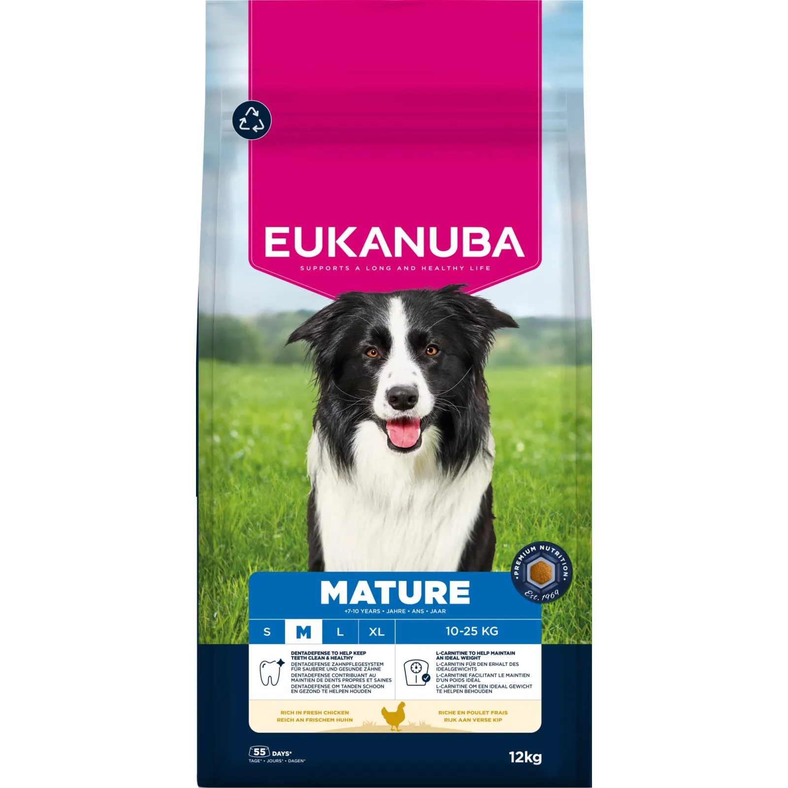 EUKANUBA Mature Medium Breed kylling - 3kg
