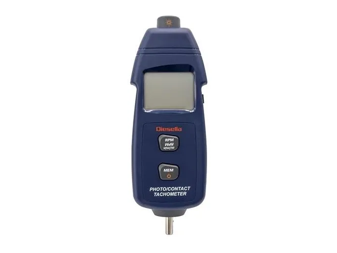 Tachometer, laser/mekanisk, inkl. tilbehør