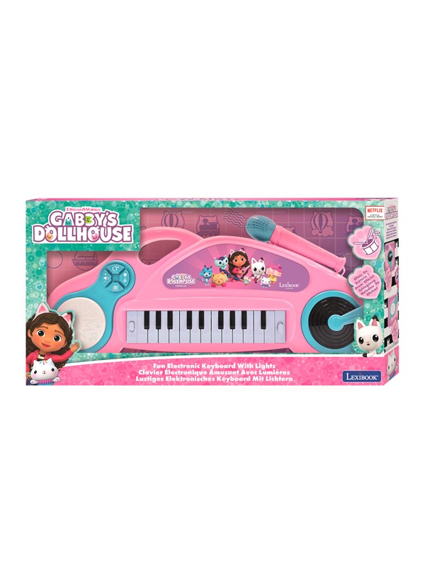 Gabby's Dollhouse Fun Electronic Keyboard with Light