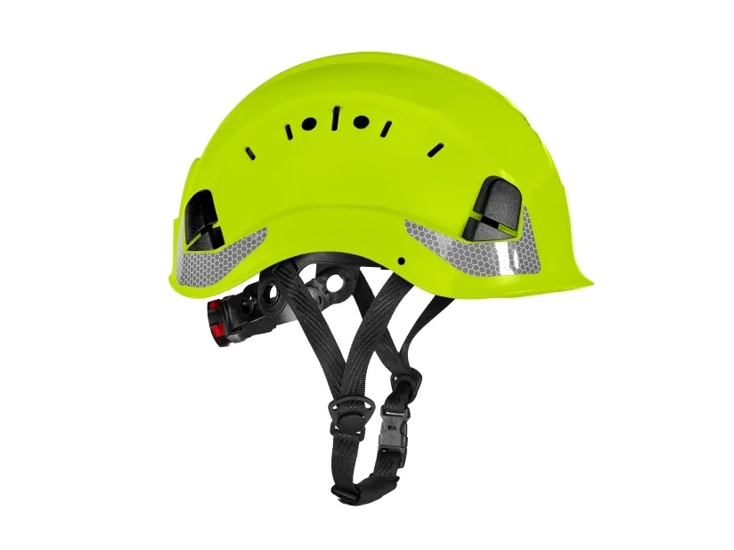 HelmIQ sikkerhetshjelm m/hakestropp, vent., hi-vis Gul
