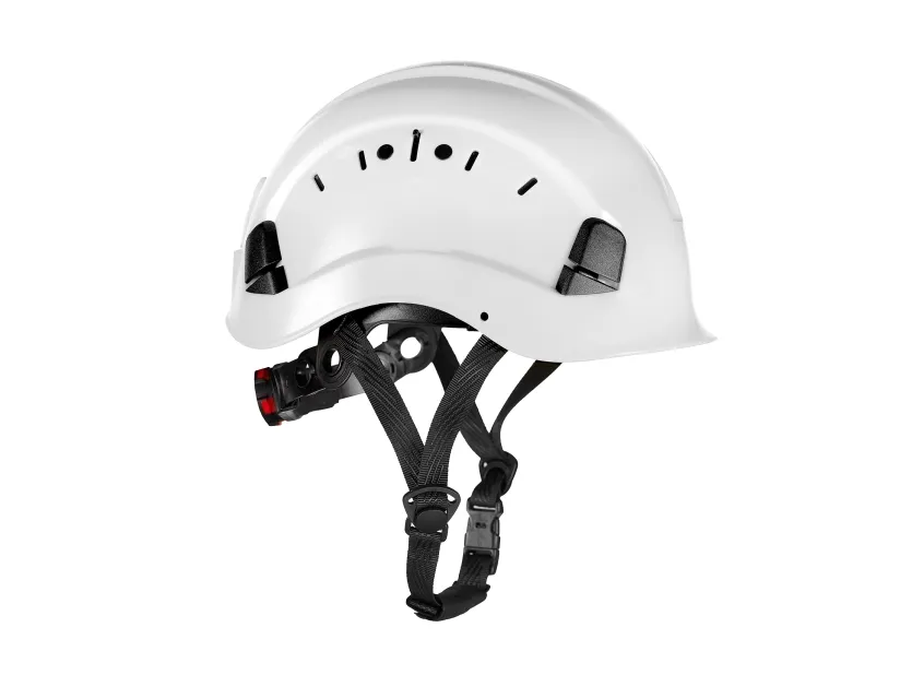 HelmIQ sikkerhetshjelm m/hakestropp, ventilert Hvit
