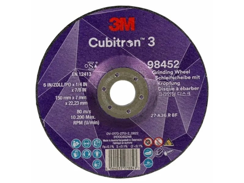 Cubitron 3 slipeskive T27 150×7mm