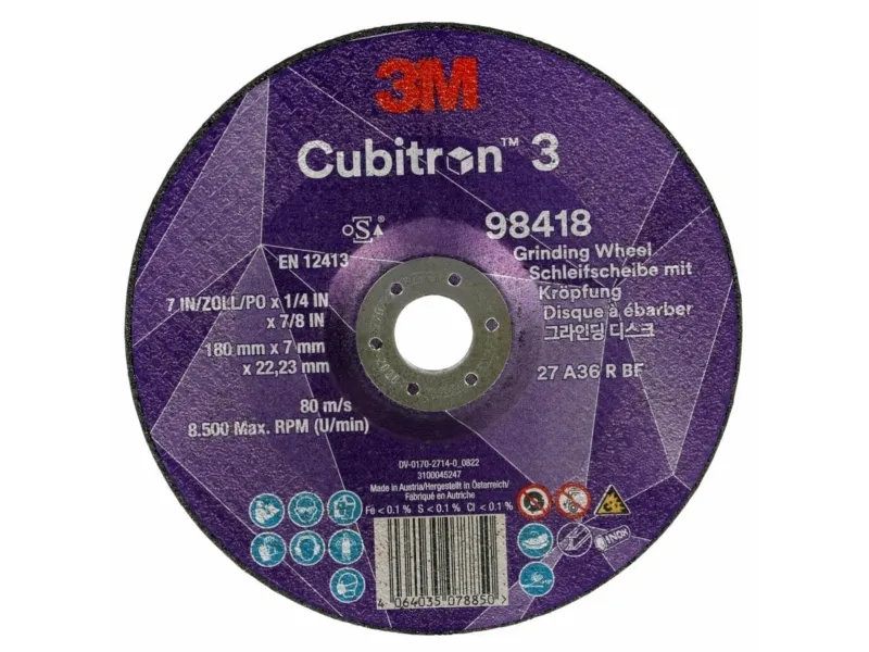 Cubitron 3 slipeskive T27 180×7mm