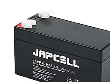 Japcell blybatteri JC12-1.2 AGM, 12V/1,2Ah