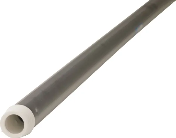Aluminiumsskaft med gjenger, Ø22×1505 mm, hvit