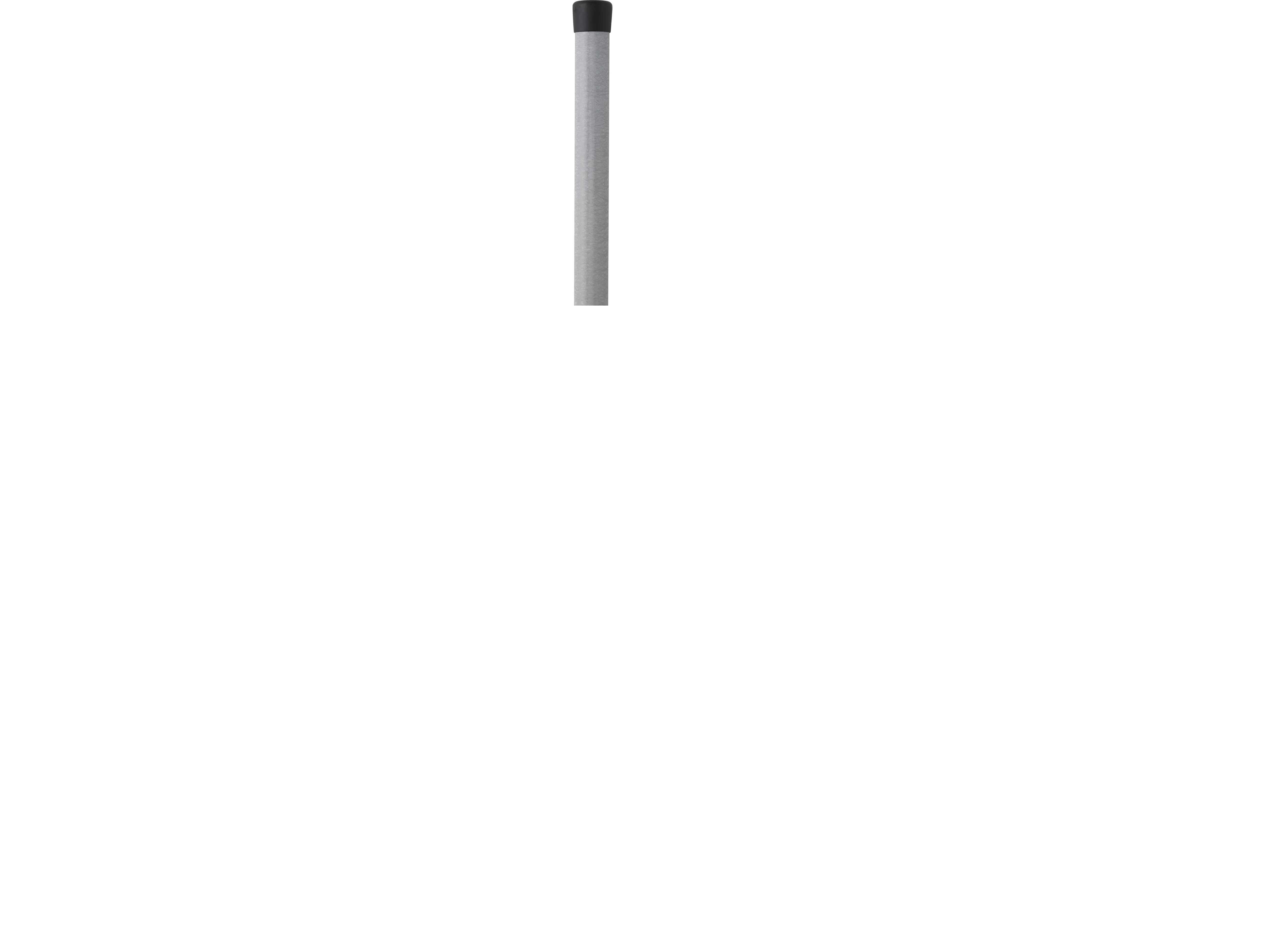 Glassfiberteleskopstang, ø34×1880-6000 mm, grå