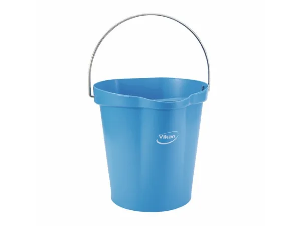 Bøtte 5686, plast m/rf bærehåndtak 12ltr, blå