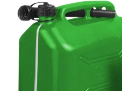 Sprehn bensinkanne heavy duty, grønn plast 10ltr