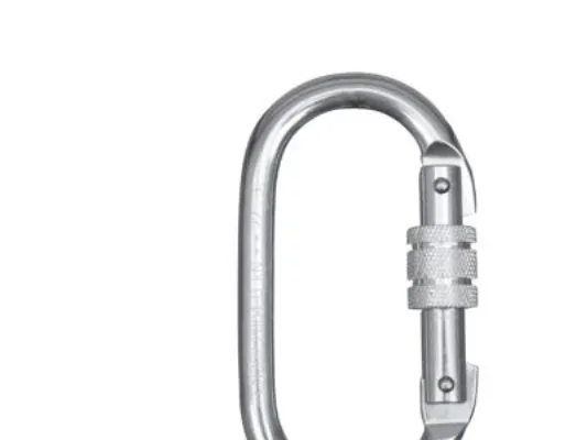 Karabinkrok 18 mm FS33501, stål, skrulås, 25 kN