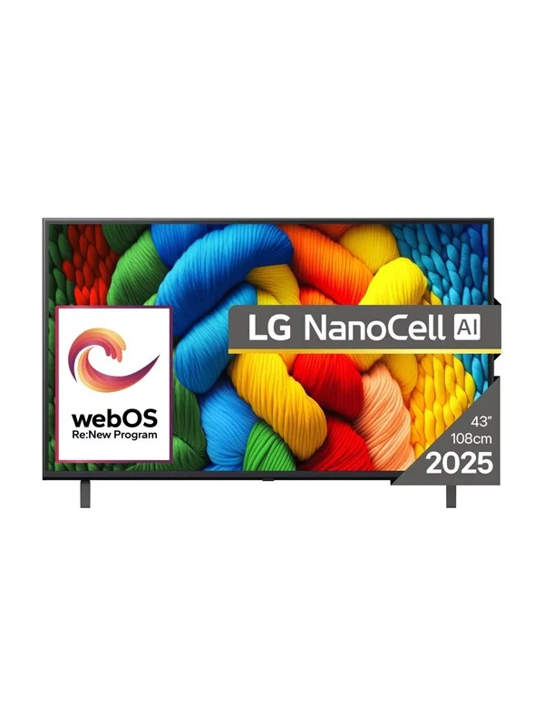 LG 43" Flatskjerm-TV 4K NanoCell 43NANO80A3B 43 4K Ultra HD
