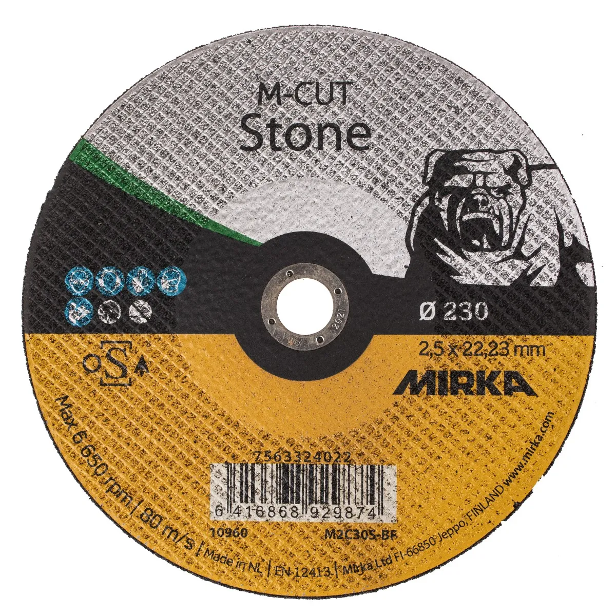 Mirka M-CUT kappeskive, 230 x 2,5 x 22,2 mm