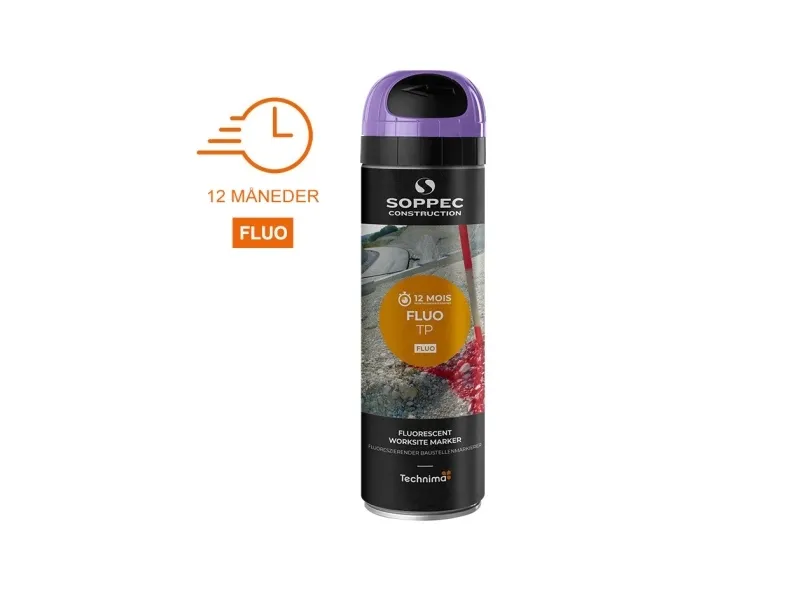 SOPPEC mærkespray TP FLUO 500 ml. LILLA