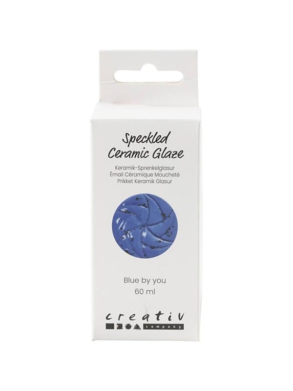 Creativ Company - Speckled Ceramic Glaze 999-1060 C Opaque Blue by You - 60ml
