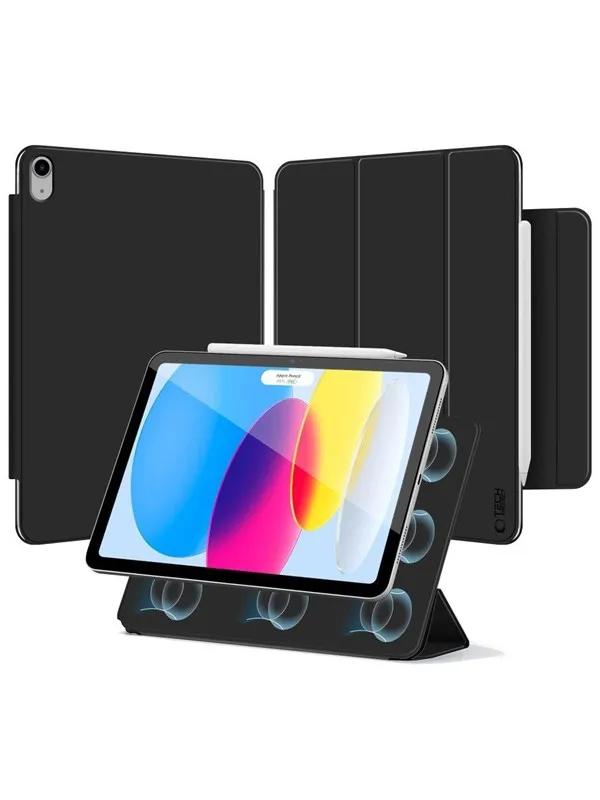 Tech-Protect  Smartcase Magnetic Case for iPad 10.9" 2022 / iPad 11" 2025 - Black