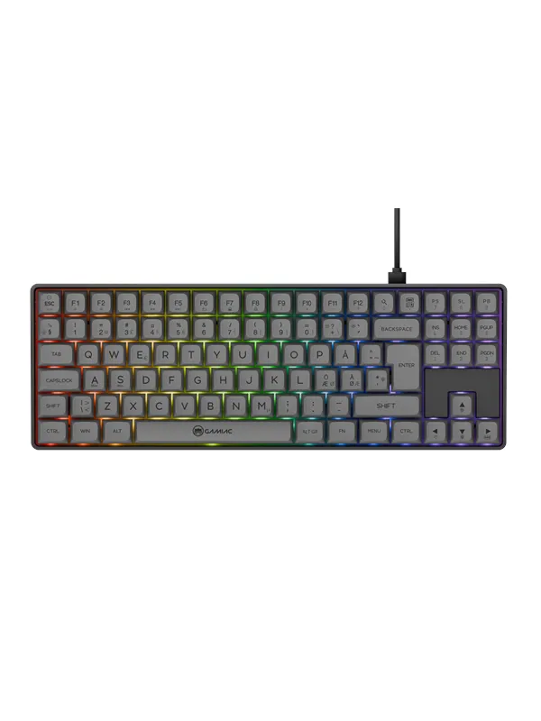 AeroCool Gamiac TKL90G - Grey/Black - TKL - Kailh Blue