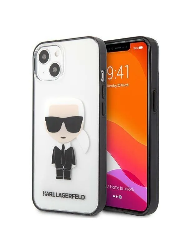 Karl Lagerfeld Iconik Karl Case for iPhone 13 mini - Transparent