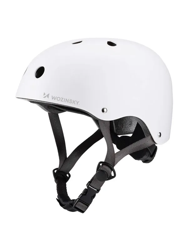 Wozinsky BMX Bicycle Helmet/Scooter Light 48-52 cm - White