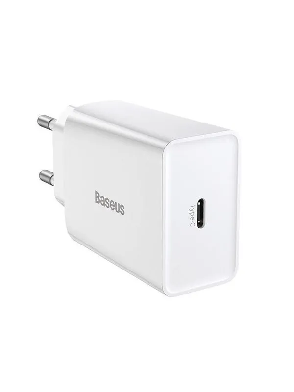 Baseus Speed Mini Quick Charger USB-C PD 3A 20W - White
