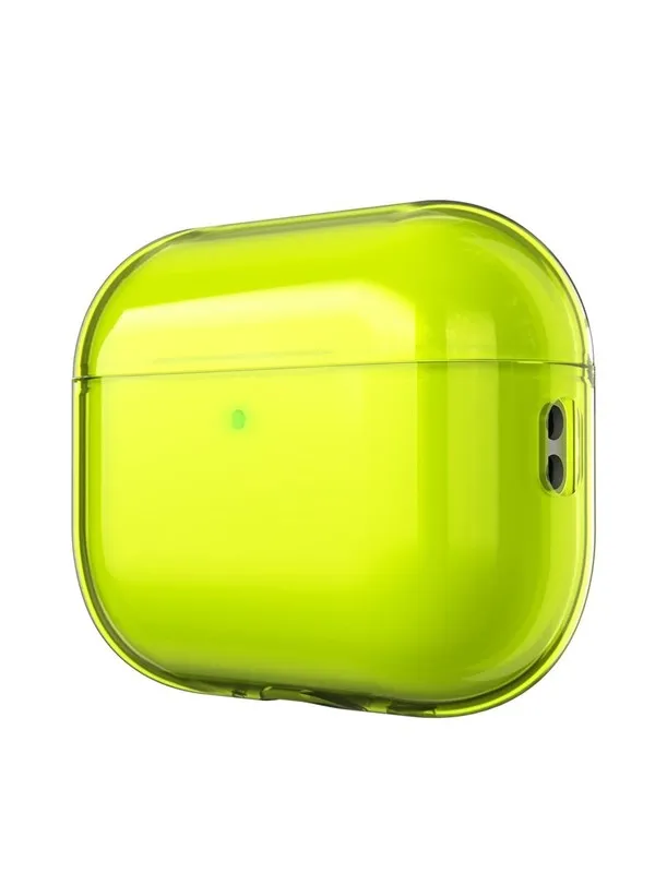 KeyBudz Jelly Series Transparent Shell for AirPods Pro 3rd Gen - Neon yellow