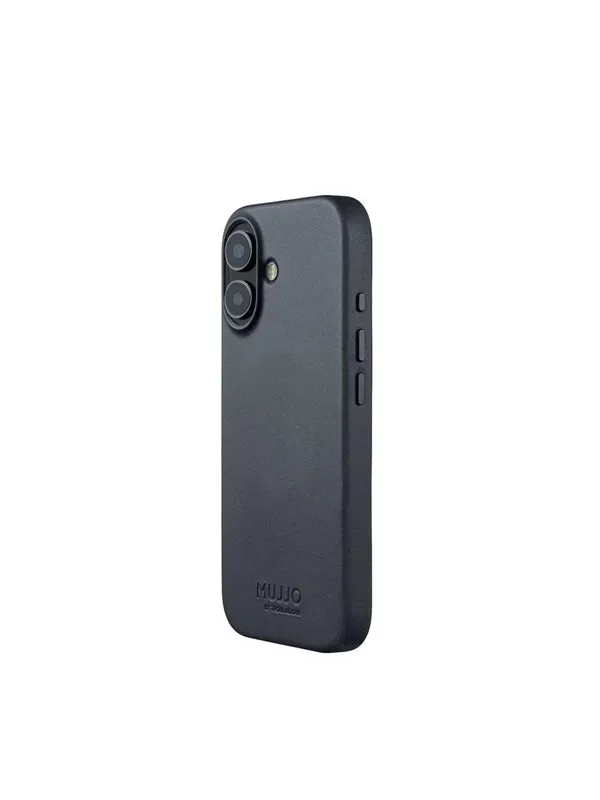 Mujjo Full Leather Case for iPhone 17 - Basalt