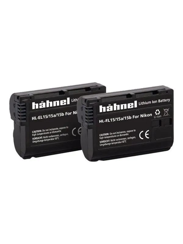 Hähnel Battery Nikon HL-EL15/15A/15B / EN-EL15A/B Twin Pack