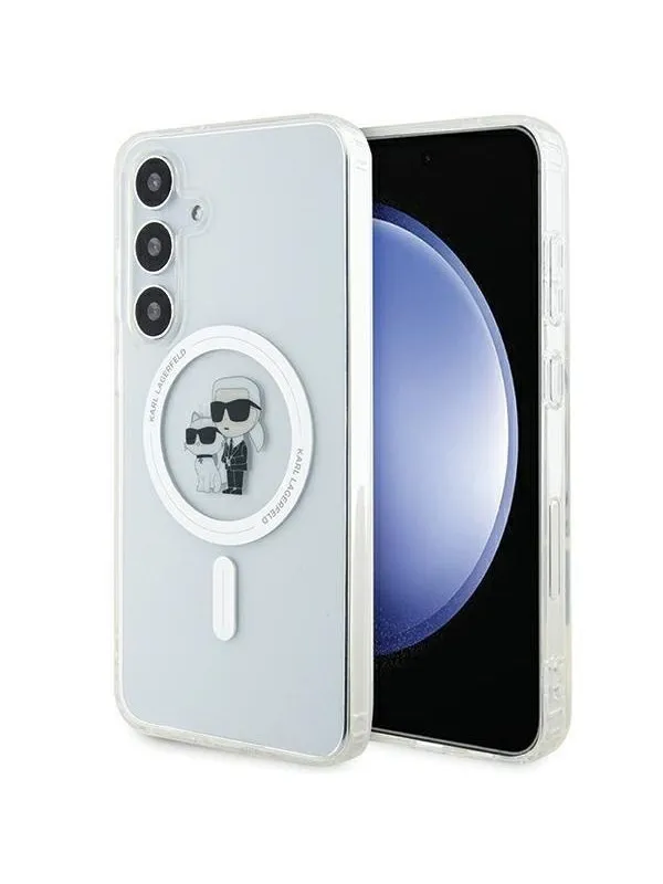 Karl Lagerfeld IML Karl&Choupette MagSafe case for Samsung Galaxy S24 - transparent
