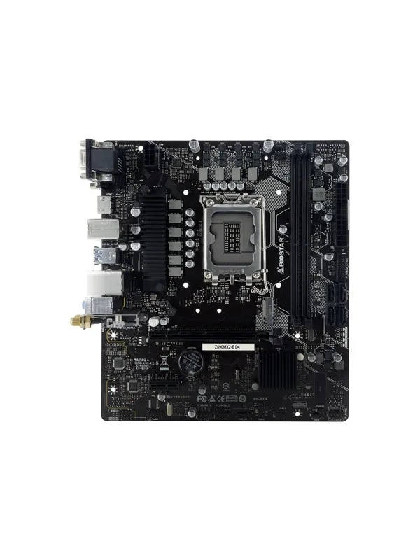 BIOSTAR Z690MX2-E D4 - 6.0 - motherboard - micro ATX - LGA1700 Socket - Z690 Hovedkort - Intel Z690 - Intel LGA1700 - DDR4 RAM - Micro-ATX