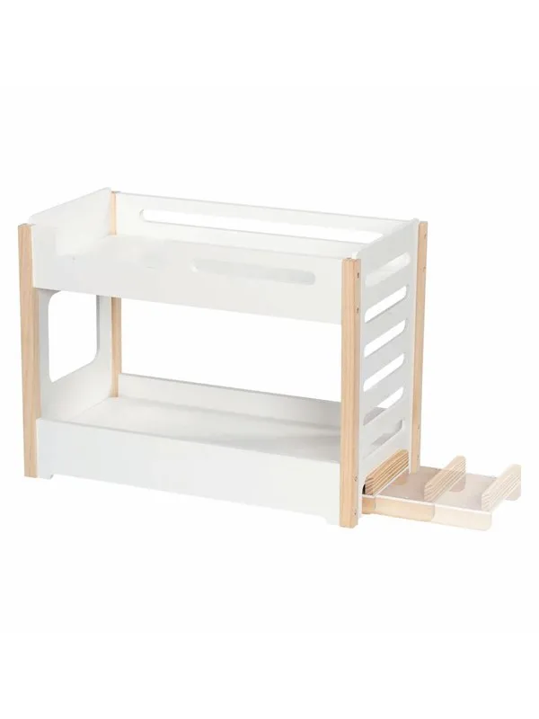 Goki Wooden Doll Bunk Bed with Slide