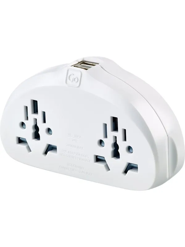 Go Travel World-AUS/Kina Adapter Duo + USB