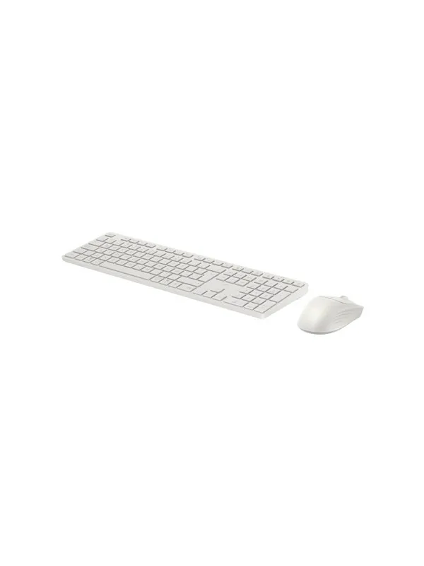 HP - keyboard and mouse set full size - Pan Nordic - white Input Device - Tastatur & Mussett - Dansk - Hvit