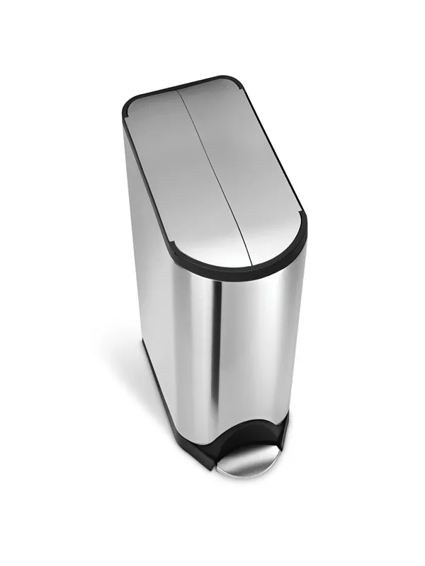 Simplehuman 45L sommerfugl pedalbøtte, børstet rustfritt stål