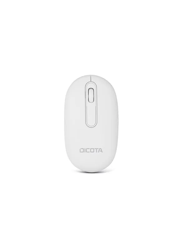 Dicota Wireless Mouse BT/2.4G - Mus - Optisk - 3 knapper - Hvit