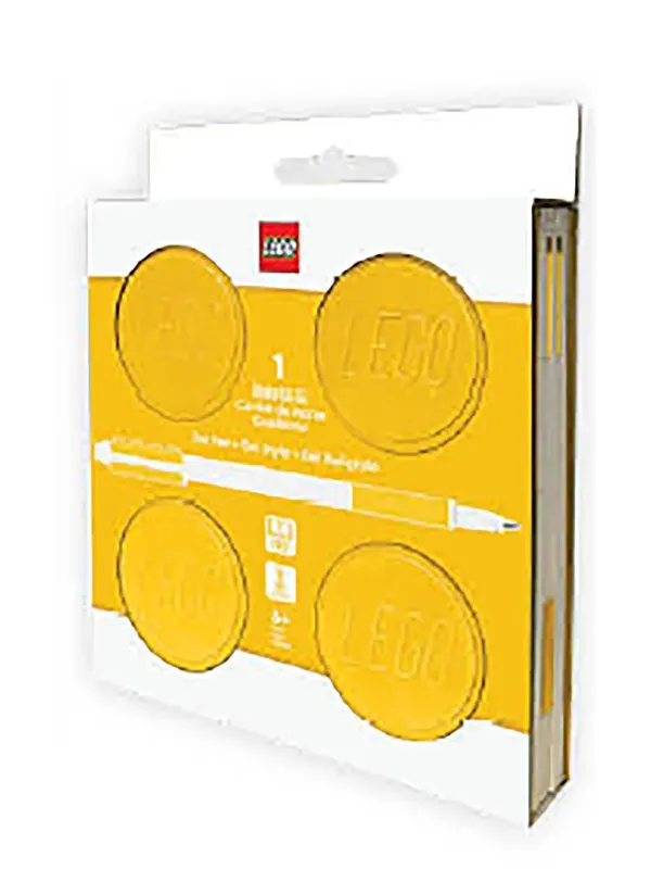 Euromic LEGO® Locking Notebook w/Gel Pen (box) 192p YELLOW