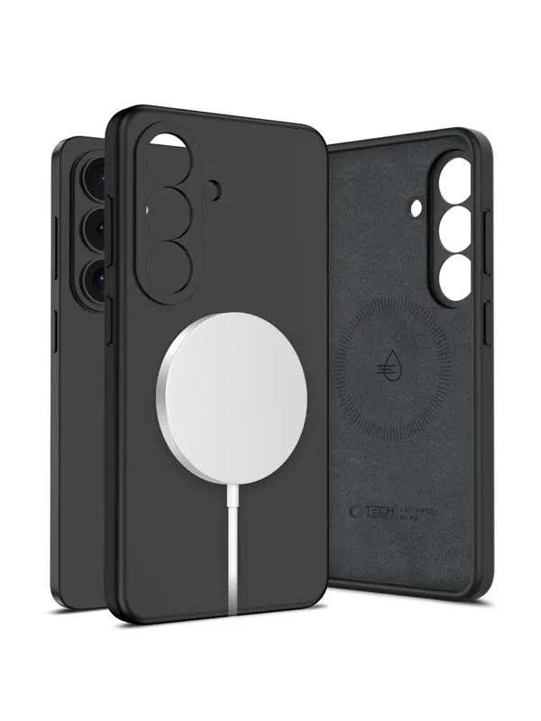 Tech-Protect Silicone MagSafe Case for Samsung Galaxy S26 - Black